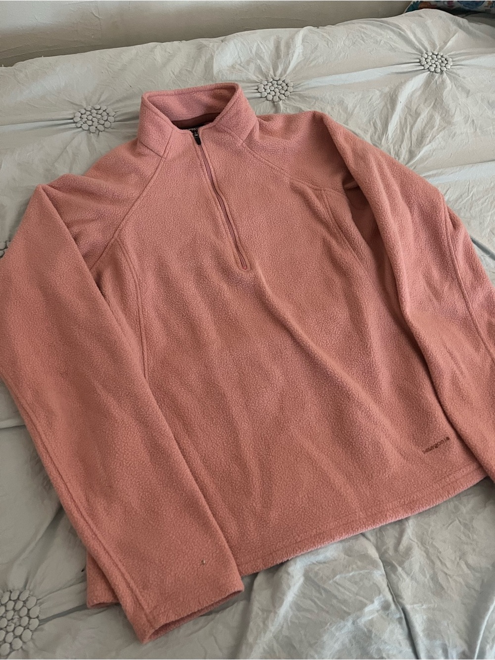 Patagonia Quarter-Zip Fleece Pullover - Dusty Pink
